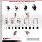 Service Caster 3.5 Inch 316SS Hard Rubber Wheel Swivel 1-5/8 Inch Expanding Stem Caster Set SCC SCC-SS316EX20S3514-HRS-158-4 - alternate 1